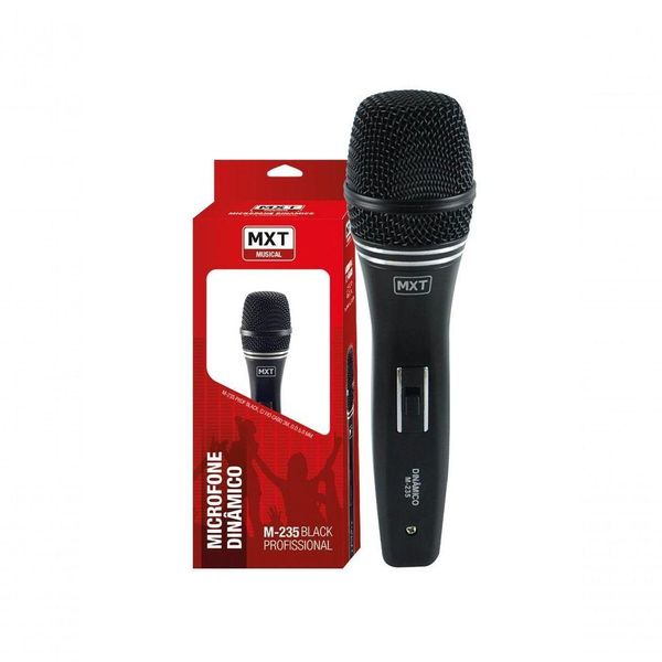 Microfone Dinamico Com Fio M-235 Cabo 3
