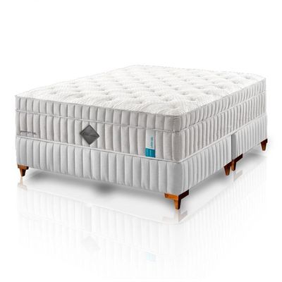 Colchão De Látex Qgel Com Cobre Box Casal 138x188cm