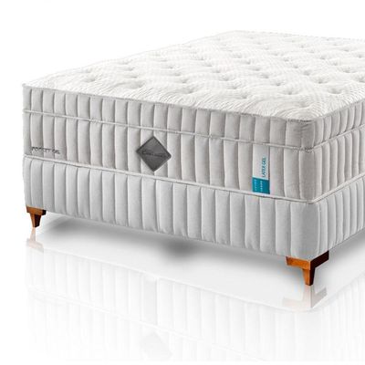 Colchão De Látex Qgel Com Cobre Box Casal 138x188cm