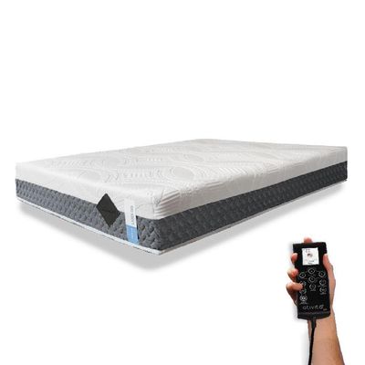 Colchão De Látex Articulado Cinza 20cm Box Casal 138x188cm