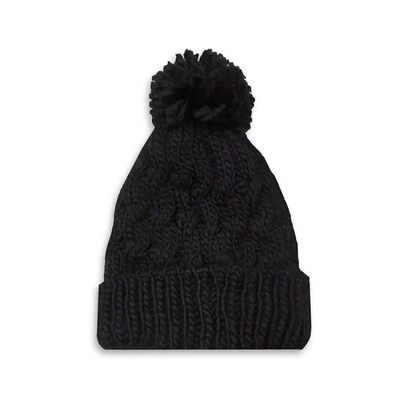 Touca De Inverno Com Pompom - Conforto E Estilo No Frio Cor:preta