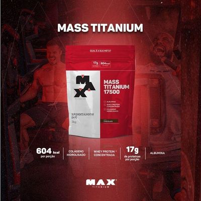 Mass Titanium 17500 3kg Sabor Vitamina De Frutas