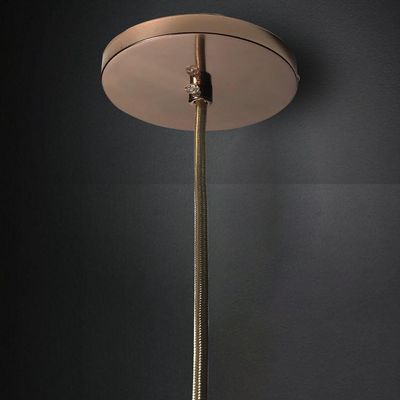 Lustre Pendente Bravalumi Pérola Daire Globo E27 Bivolt Rose Gold