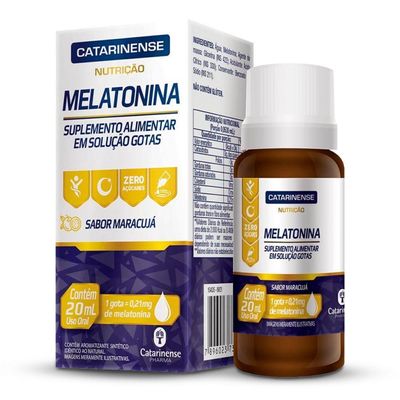 Kit 5 Melatonina Em Gotas Catarinense Maracujá 20ml