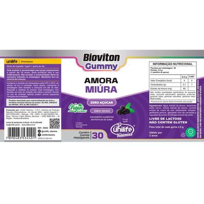 Kit 5 Gummy Amora Miura Unilife 30 Gomas