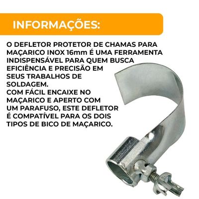 Defletor Direcionador De Chamas Para Maçarico único