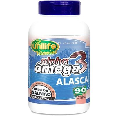 Ômega 3 Alpha Óleo De Salmão 1200Mg 90 Cápsulas Unilife
