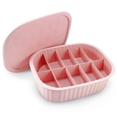 Organizador De Gavetas, Meias, Calcinhas, Bijuterias C- 10 Divisórias Linha Loft Rosa
