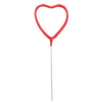 Vela De Aniversário Faísca Coração Vermelho