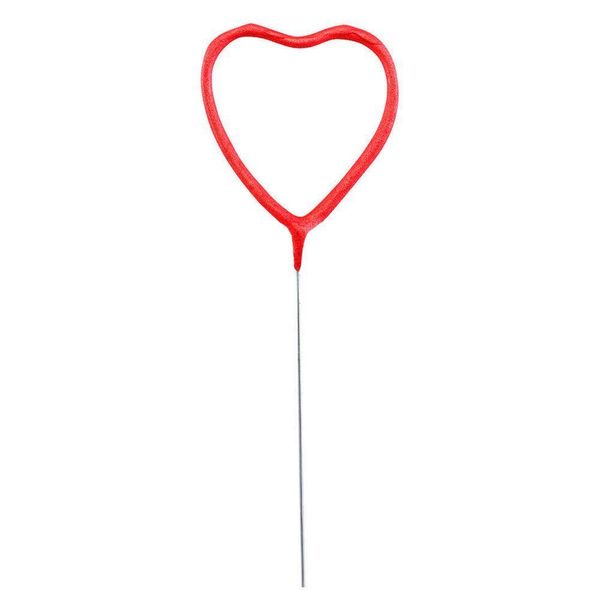 Vela de Aniversário Faísca Coração Vermelho