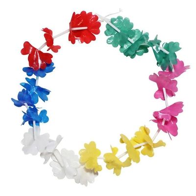 Colar Havaiano Hula Hula Colorido - 10 Unidades