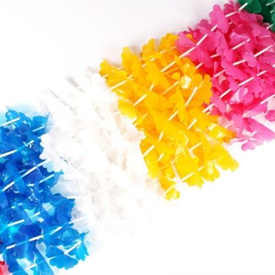 Colar Havaiano Hula Hula Colorido - 10 Unidades