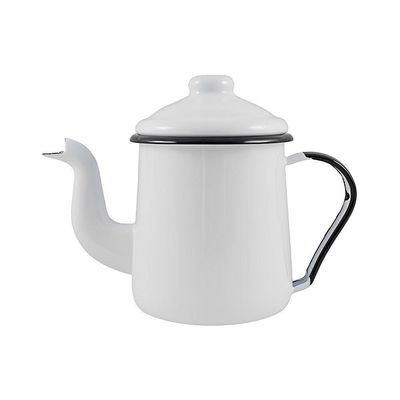 Conjunto Para Café Esmaltado 9 Peças Branco Ewel