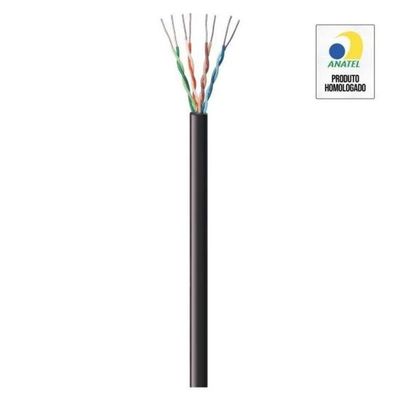 Cabo De Rede Cat5e 305m Fortrek Fk 500c Cmx Preto - Cx - 305
