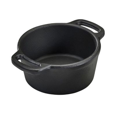 Kit 4 Caçarolas Miniatura 6 Cm 100ml Em Ferro Fundido Panela Mineira