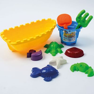 Barquinho De Praia 10 Peças Infantil Sortido Tamanho 36 Cm