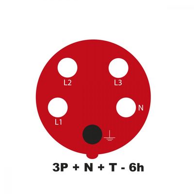 Plugue Móvel Industrial 3P+N+T 32 A 380-415 Vca 6 H Tramontina