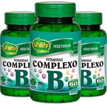 Kit 3 Complexo B 60 Cápsulas Unilife