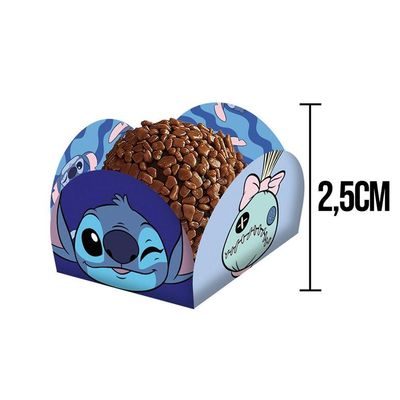 Porta Forminha 4 Pétalas Stitch - 50 Unidades