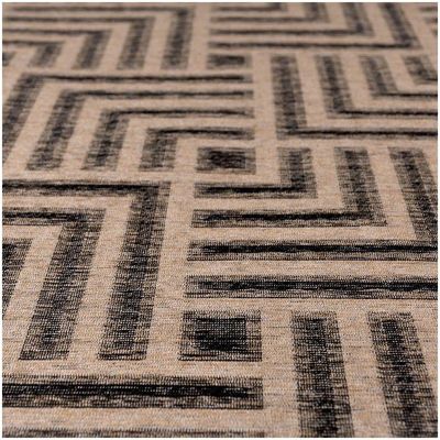 Tapete Sala Quarto Funcional Tabuleiro 1,00 X 1,50 Titulos Bege-72