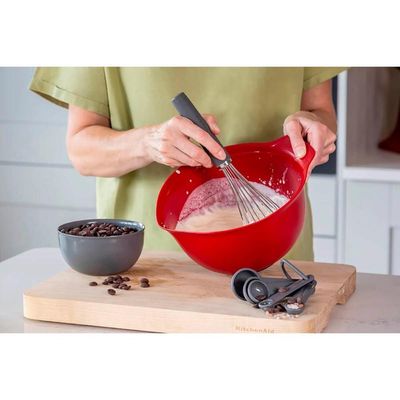 Conjunto De 5 Colheres Medidoras Cozinha Cinza Kitchenaid