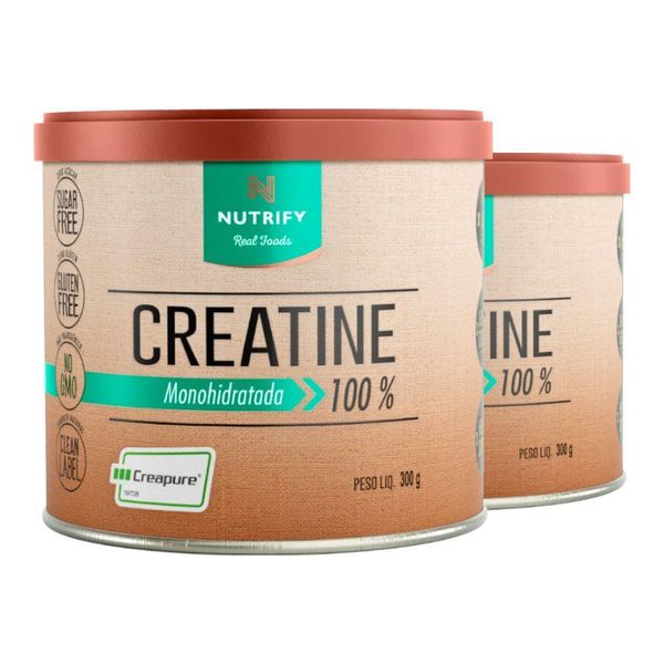 Kit 2 Creatine Creatina Monohidratada Nutrify 300g