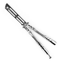 Canivete Bsl-2 Prata Treino Profissional Butterfly Sem Fio
