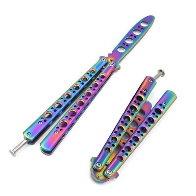 Canivete Butterfly De Treino Bsl-3 Rainbow Sem Corte