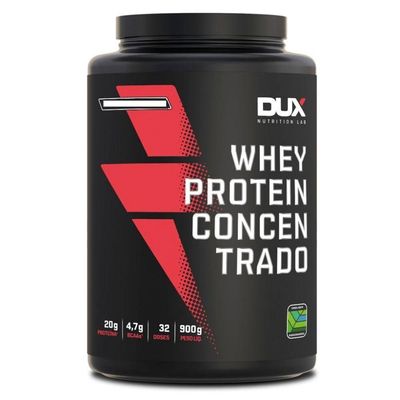 Whey Protein Dux Nutriton Concentrado Pote 900g Morango