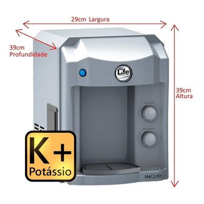 Purificador De Água Alcalina Ozonizada + Potássio Prata 110V