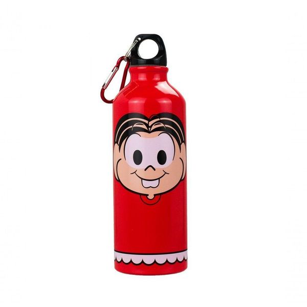 Garrafa Alumínio Vermelha Mônica 500ml - Turma Da Mônica
