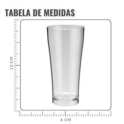 Copo De Cerveja Transparente Global - 200ml