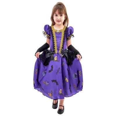 Fantasia Bruxinha Soberana Roxa Infantil Tamanho Pp