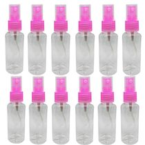 Frasco Spray Com Tampa Rosa - 12 Unidades