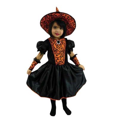 Fantasia Bruxinha Feiticeira Sabrina Infantil Halloween Tamanho M