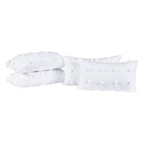 Capas De Almofadas Poppy 60cm X 30cm 04 Peças - Branco
