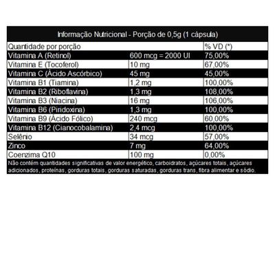 Coenzima Q10 Mais Vitaminas 60 Cápsulas 500mg Nutrigenes