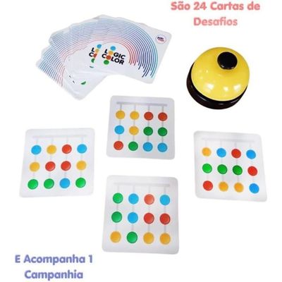 Jogo Pedagógico Logic Color Com Campainha