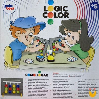 Jogo Pedagógico Logic Color Com Campainha