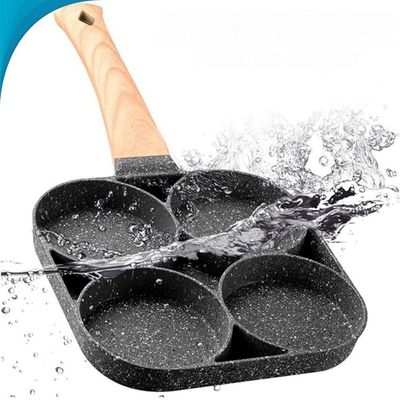 Frigideira 4 Partições Antiaderente 3em1 Para Café Da Manhã