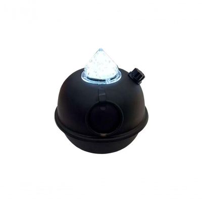 Kit 2 Luminárias De Mesa Decorativa Bujãozinho De Metal A Pilha Com Led Branco Dimerizável E Alça