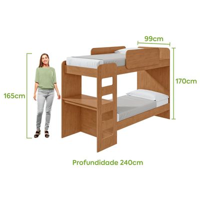 Beliche Solteiro Olga Cantos Arredondados Com Led Amendoa Clean - Lopas