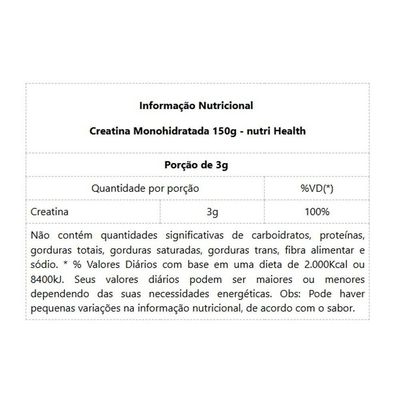 Creatina Monohidratada 150g