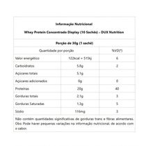 Whey Protein Concentrado Display 10 Sachês Sabor Baunilha 10 Un 30g