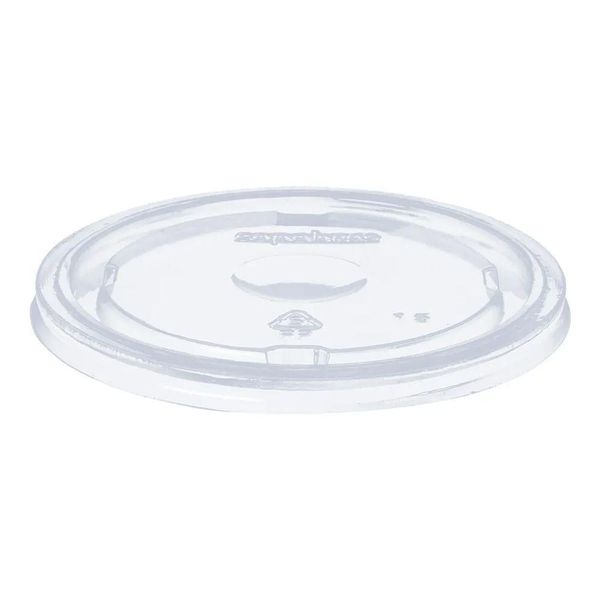 Tampa Para Copo De Isopor Transparente 240ml - 50 Unidades