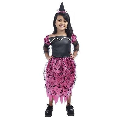 Fantasia Infantil Bruxinha Encantadora Halloween Tamanho P