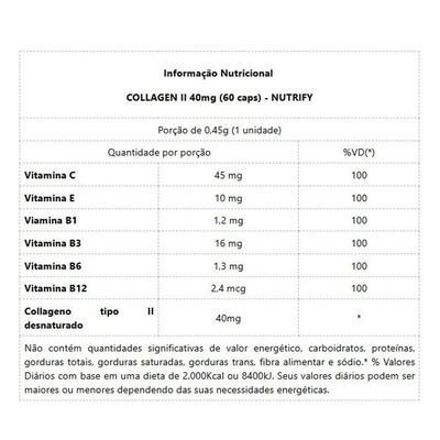 Collagen Ii 40mg 60 Caps