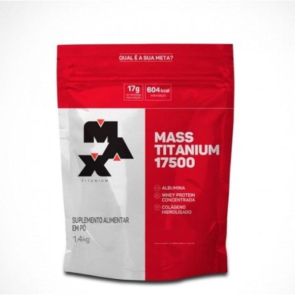 Mass Titanium 17500 1,4kg Sabor Vitamina De Frutas