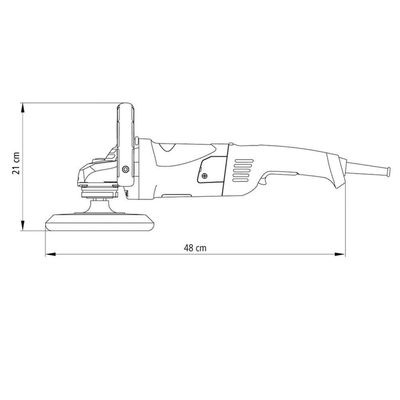 Politriz Angular 1300 W 7 220 V Tramontina Para Uso Profissional 6 Velocidades Tramontina
