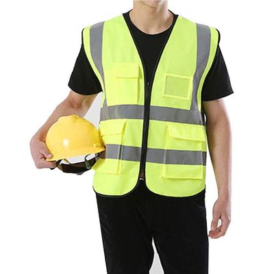 Colete Faixa Sinalizador Refletivo Segurança Trabalho Epi Fluorescente Proteção Obras Transito